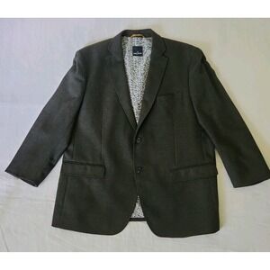 Daniel Hechter Men's Dark Brown Blazer 46R 2 Button Notch Business Classic